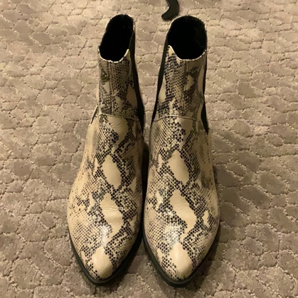 Vagabond Snakeskin Lara Ankle Boots Sz 37